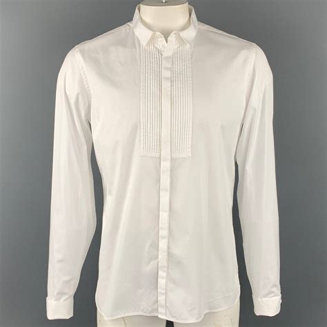 burberry prorsum white shirt|burberry white long sleeve shirt.